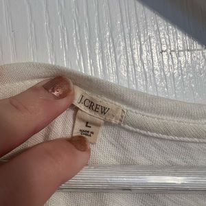 White flower sequin J. crew top large